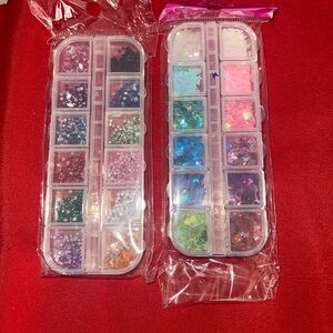 NWT Colorful Nail Art Rhinestone and Butterfly 🦋 Set